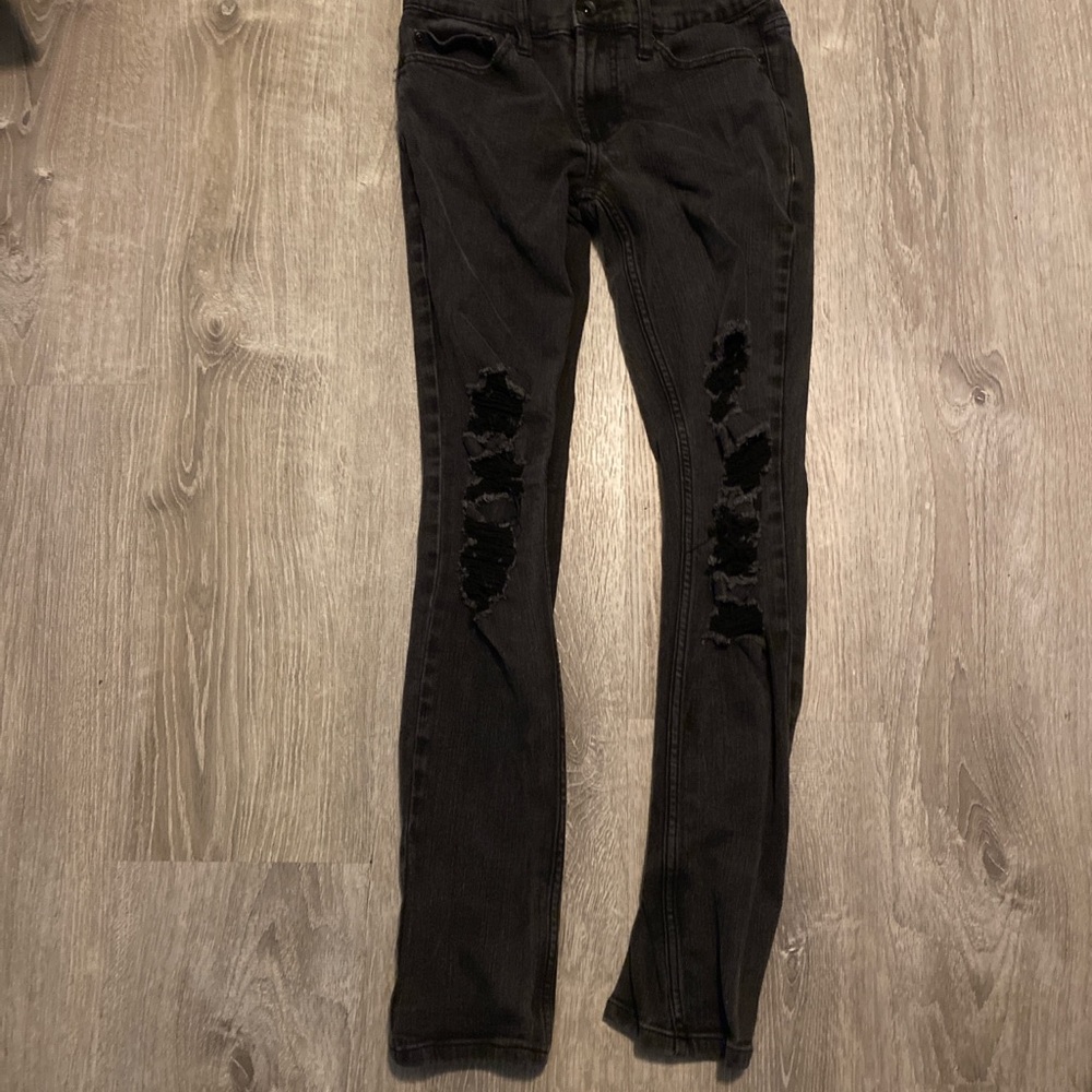denim black ripped jeans